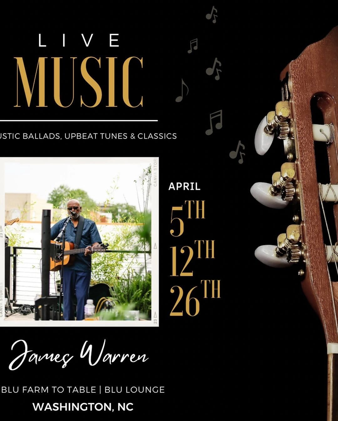 Live music event at Blu Farm